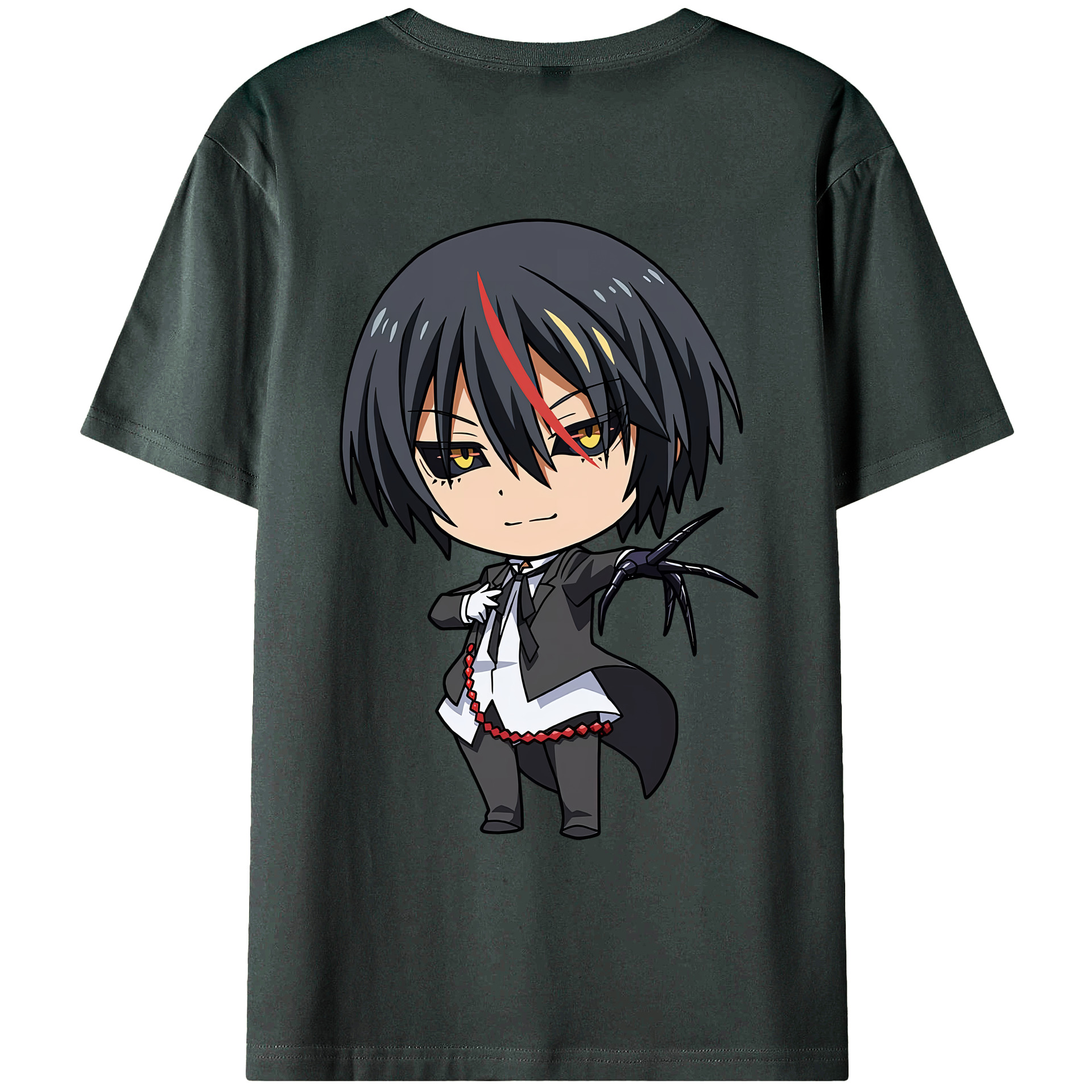 （画像用） 転スラ Regarding Reincarnated to Slime 綿100％ メンズ半袖Tシャツ（バックプリント） 通気性